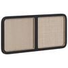 vidaXL Hoofdbord met hoofdeinde Zwart 120 x 55 x 3 cm Rattan
