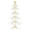 vidaXL Metalen kerstboom Goud 150 cm Poedercoating staal