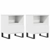 vidaXL Nachtkastjes 2 st 40x35x50 cm bewerkt hout wit