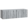 vidaXL Wandbeugel TV-kast Grijs sonoma 98 x 31 x 30 cm Bewerkt hout