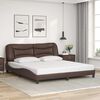 vidaXL Bedframe zonder matras "Hvar" kunstleer bruin 180x200 cm