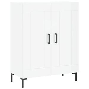 vidaXL Dressoir 69,5x34x90 cm bewerkt hout hoogglans wit