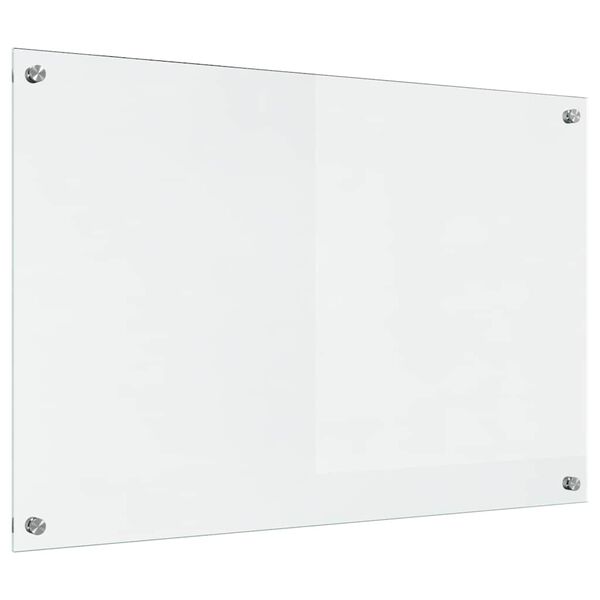 vidaXL Keuken Achterwand Doorzichtig 90 x 60 cm gehard glas