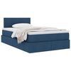 vidaXL Opbergbed met matras met matras Blauw 120 x 200 cm Bewerkt hout