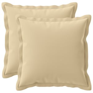 vidaXL Kussen met kussen HOUTEN 2 st Beige Polyester