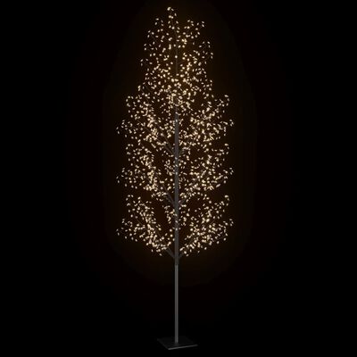 vidaXL Kerstboom 1200 LED's warmwit licht kersenbloesem 400 cm