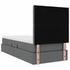 vidaXL Opslag bed met matras Donkergrijs 100 x 200 cm Polyester