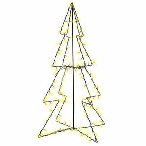 vidaXL Kegelkerstboom 160 LED's binnen en buiten 78x120 cm