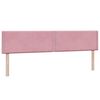 vidaXL Boxspring met matrassen fluweel roze 200x210 cm