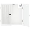 vidaXL Dartbord Kabinet EDE Wit 52,5 x 10,5 x 53,5 cm Bewerkt hout