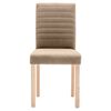 vidaXL Eetkamerstoelen 6 st stof taupe