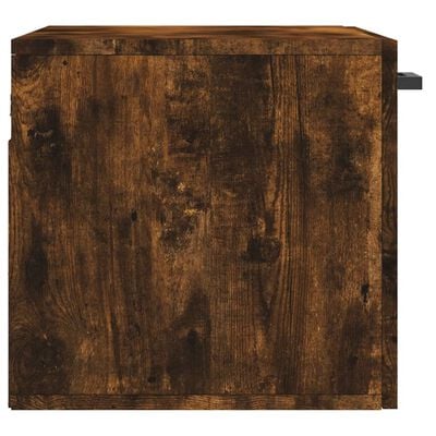 vidaXL Wandkast 60x36,5x35 cm bewerkt hout gerookt eikenkleurig