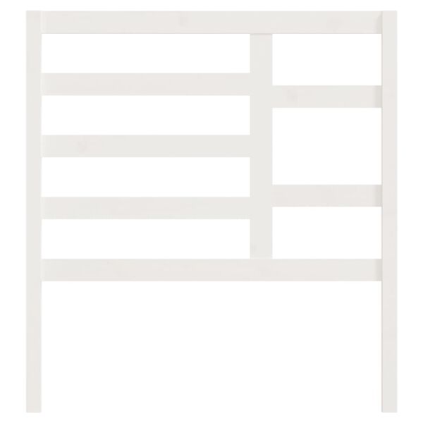 vidaXL Hoofdbord 96x4x104 cm massief grenenhout wit