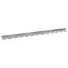 vidaXL Gazonrand 50 st 102 x 4 x 4 cm Staal Zilverkleurig