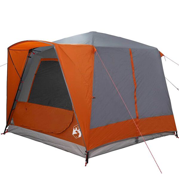 vidaXL Huisje Tent met dak Grijs en Oranje 333 x 317 x 194 cm