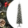 vidaXL Kunstkerstboom met 300 LED Groen 210 cm PVC en Plastic en Staal
