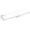 vidaXL Tafelblad 200x50x(2-4)cm behandeld eikenhout donkerbruin