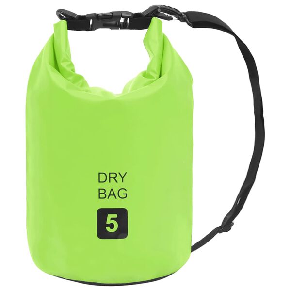 vidaXL Drybag 5 L PVC groen