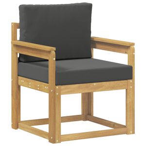 vidaXL 2 Stuk Buiten bankenset Polyester Wit en Anthraciet