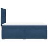 vidaXL Boxspring met matras stof blauw 100x200 cm