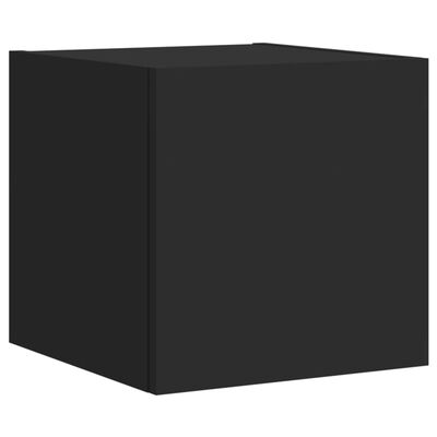 vidaXL Tv-wandmeubel met LED-verlichting 30,5x35x30 cm zwart