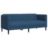 vidaXL 3-delige Loungeset stof blauw