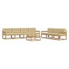 vidaXL Buiten bankenset 7 st Wit en Beige