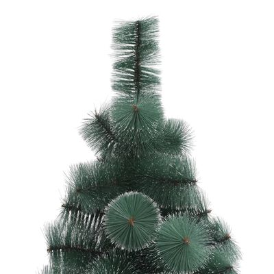 vidaXL Kunstkerstboom met verlichting 150 cm PVC en PE groen