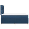 vidaXL Boxspring met matras stof blauw 120x200 cm