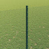 vidaXL Hek met Paal Groen 1,6 x 50 m Staal en PVC