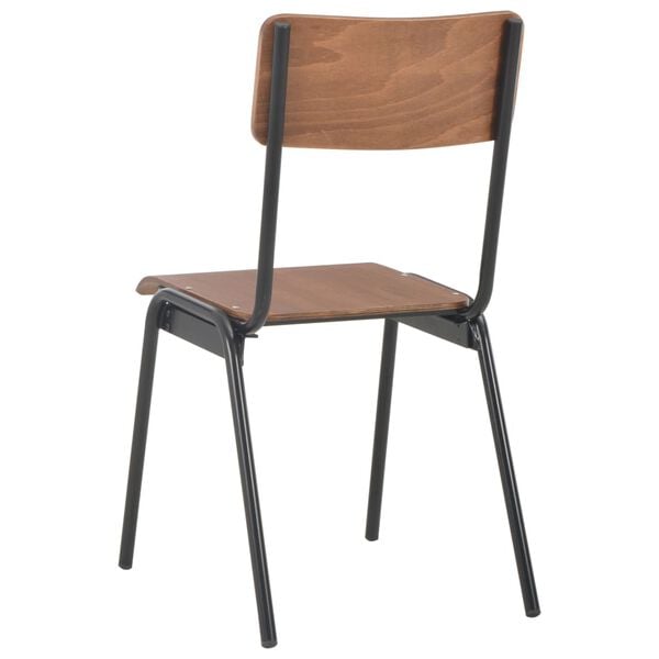 vidaXL Eetkamerstoelen 6 st multiplex bruin