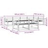 vidaXL Buiten bankenset 7 pcs Naturel Massief Acaciahout
