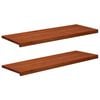 vidaXL Raamkozijnen 2 st Bruin 120 x 40 x 2 cm Massief beukenhout
