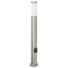 vidaXL Bolderarmatuur met stopcontact 80 cm RVS IP44