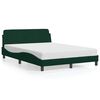 vidaXL Bedframe "Dover" 140x200 cm fluweel donkergroen