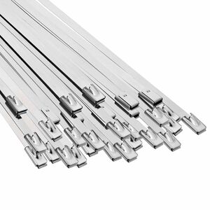 vidaXL Kabelbinders 250 st 4,6 x 250 mm zilver