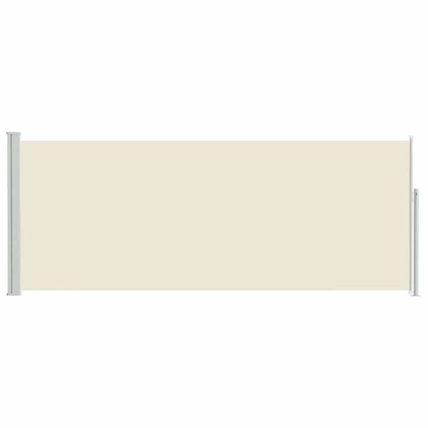 vidaXL Windscherm uittrekbaar 120x300 cm cr&egrave;me