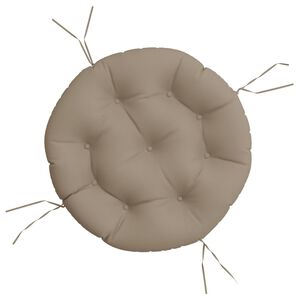 vidaXL Zitkussen rond &Oslash; 60x11 cm oxford stof taupe