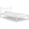 vidaXL Bedframe metaal wit 100x200 cm