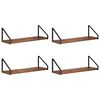 vidaXL Wandschappen 4 st Oud hout 50 x 16 x 15,5 cm