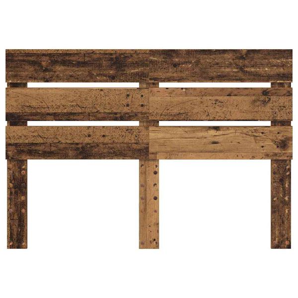 vidaXL Hoofdbord met hoofdeinde Oudhout 150 cm Bewerkt hout