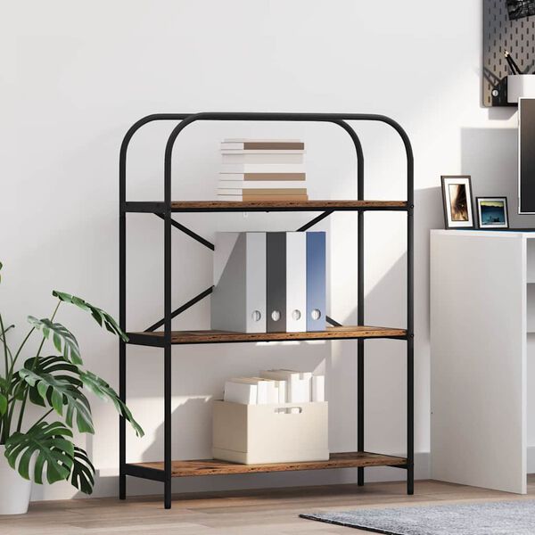 vidaXL Boekenkast Oudhout 80 x 30 x 109 cm Bewerkt hout