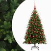 vidaXL Kunstkerstboom met Ballen 120 cm 150 LED's Warmwit