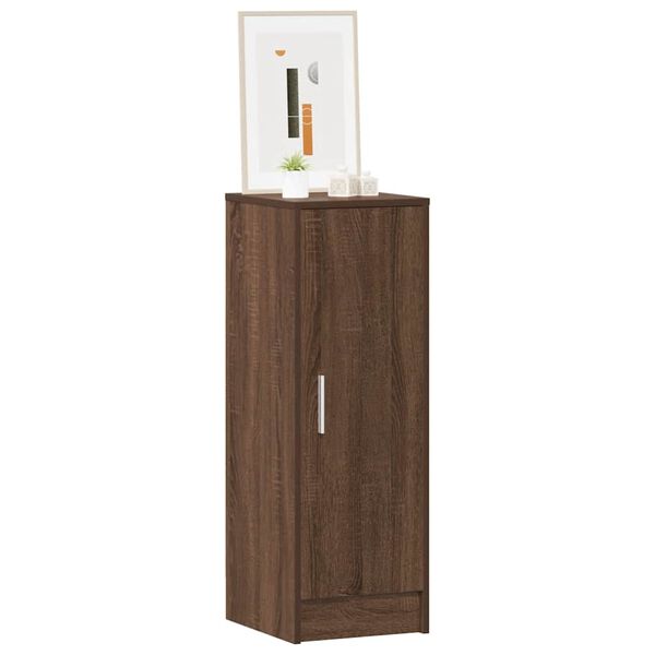vidaXL Schoenenkast 32x35x92 cm bewerkt hout bruin eikenkleur