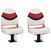 vidaXL Bootstoelen 2 st met poot 360&deg; draaibaar