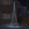 vidaXL LED Kerstboom met 555 LED met standaard Koudwit 500 cm Metaal