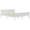 vidaXL Bedframe massief grenenhout wit 200x200 cm