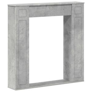 vidaXL Haardomlijsting Betongrijs 100 x 20 x 100 cm Bewerkt hout
