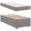 vidaXL Bedframe met matras Taupe 90 x 190 cm Stof