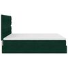 vidaXL Ottoman bed met matrassen en LED's 200x200cm fluweel